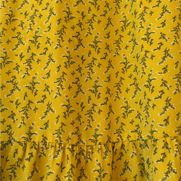 Yellow Peplum Blouse - Picture 4 of 5